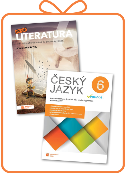 Balíček Český jazyk v pohodě 6 - pracovní sešit a Hravá literatura 6 - pracovní sešit