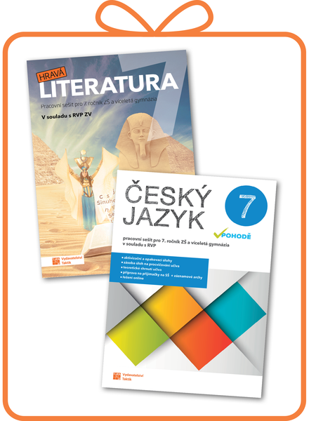 Balíček Český jazyk v pohodě 7 - pracovní sešit a Hravá literatura 7 - pracovní sešit