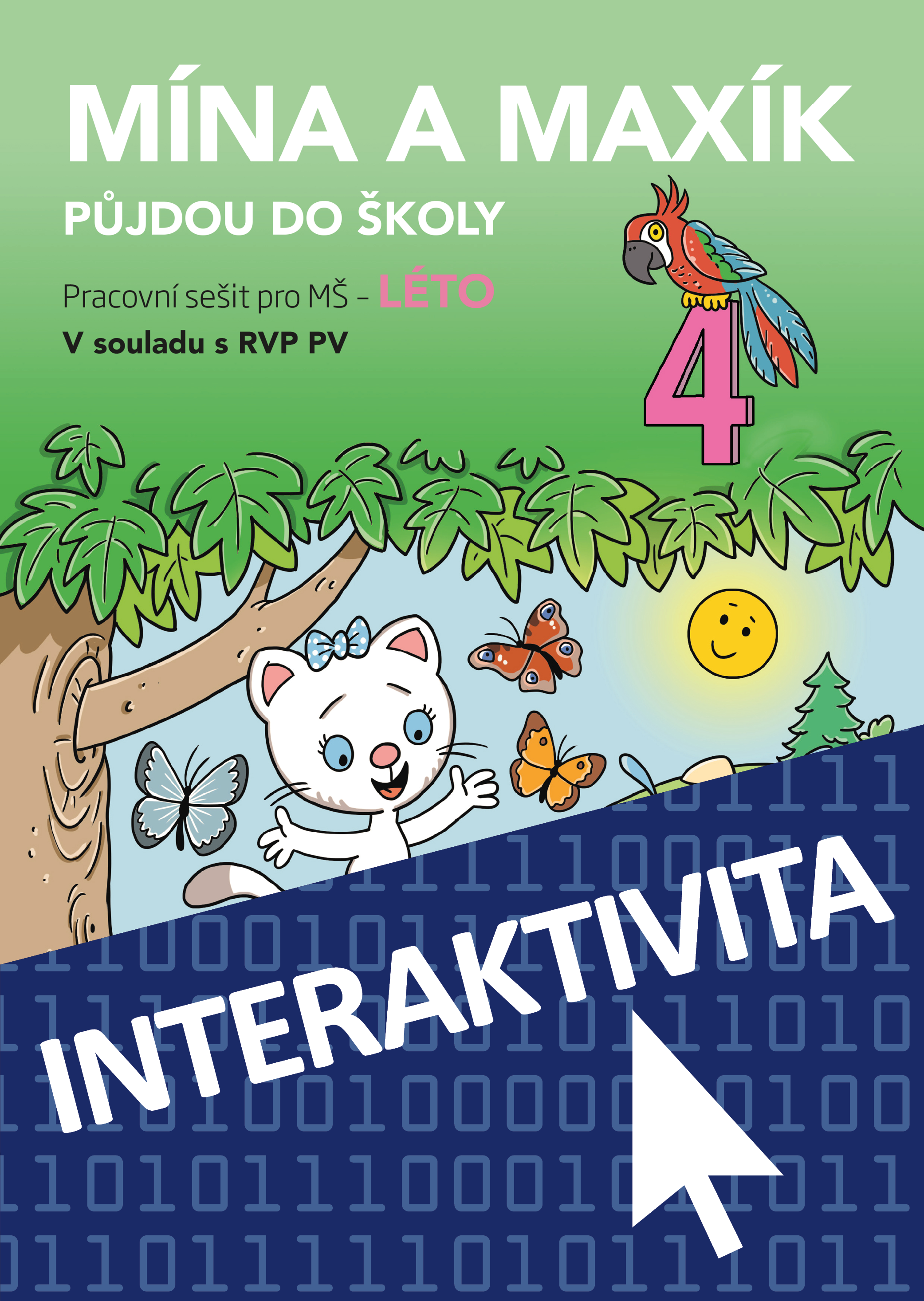 Interaktivní sešit Mína a Maxík půjdou do školy - LÉTO 4 (na 1 rok)